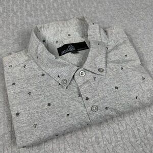 Molokai Surf Co. Gray Patterned Men’s Shirt XXL